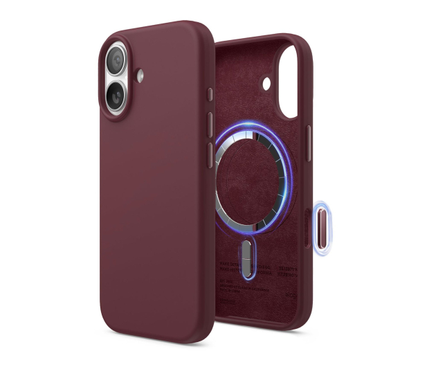 Elago Magsafe Silicon Case do iPhone 17 Burgundy - 1360493 - zdjęcie